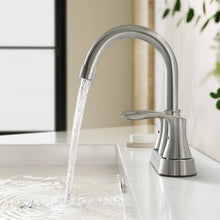 Load image into Gallery viewer, Bathroom Sink Faucet Brushed Nickel, 3 Hole 4 In Centerset Vanity Mixer with Drain
