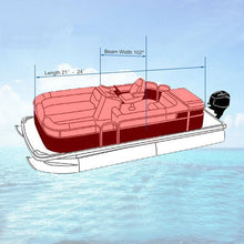 Load image into Gallery viewer, Heavy duty Trailerable Pontoon boat storage cover Fits 21' to 24' L
