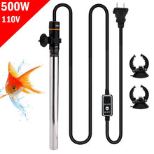 Load image into Gallery viewer, 500W LCD Digital Aquarium Heater, Submersible Fish Tank Thermostat with Safety Protection
