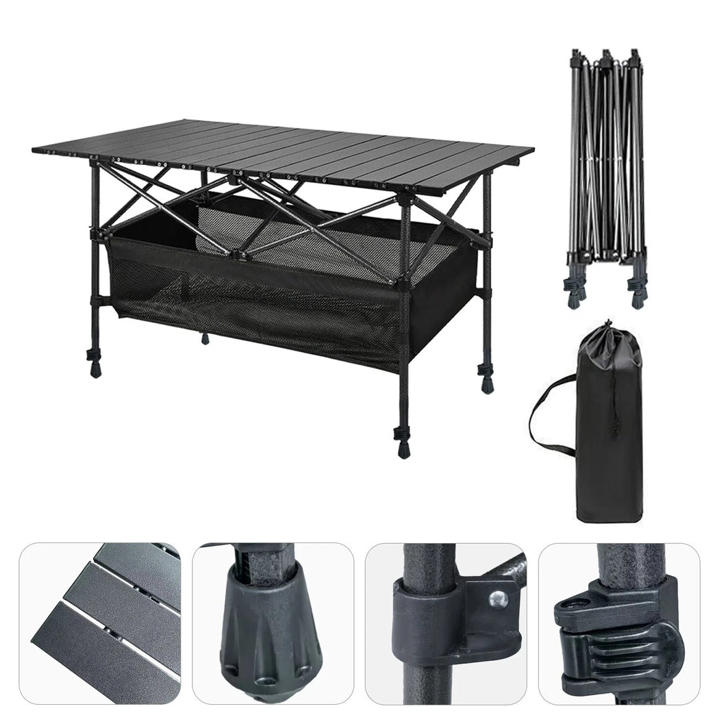 Camping Table Foldable with Storage