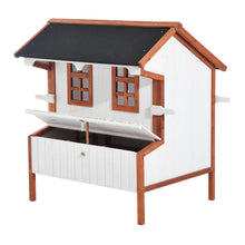 Load image into Gallery viewer, Wooden Chicken Coop With Nesting Box - Hen House Outdoor, Large, Roof, Door

