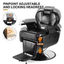 Load image into Gallery viewer, Heavy Duty Stylist Barber Recline Chair
