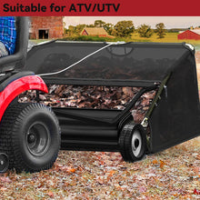Load image into Gallery viewer, 42 Inch Tow Behind Lawn Sweeper, Leaf Collector with 20 Cu Ft Capacity for Yard Cleanup
