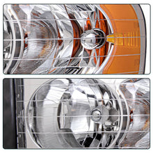 Load image into Gallery viewer, 2002-2005 Dodge Ram 1500 2500 3500 Chrome Headlights, Amber Corner Crystal Clear Lens Assembly, Left &amp; Right Side Pair, Direct OEM Fit
