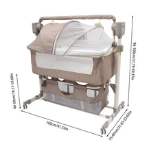 Load image into Gallery viewer, Smart Baby Bassinet Automatic Rocking Bedside Sleeper with Music Timer Newborn Infant
