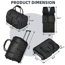 Load image into Gallery viewer, Garment Bag Carry on with Wheels
