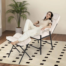 Load image into Gallery viewer, Ottoman Accent Chair with Adjustable Backrest
