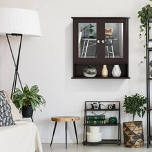 Load image into Gallery viewer, Wall Mounted Medicine Cabinet with Mirror, Black Bathroom Storage Cabinet for Vanity Organization
