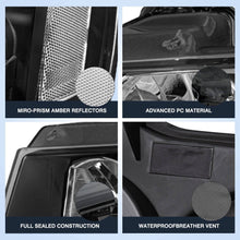Load image into Gallery viewer, 2007-2014 Chevy Tahoe Suburban Avalanche Black Headlights, Crystal Clear Lens Assembly, Left &amp; Right Side Pair, Direct OEM Fit
