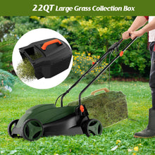 Load image into Gallery viewer, Corded Electric Lawn Mower 2 in 1 Walk Behind Push Mower with Bag for Garden
