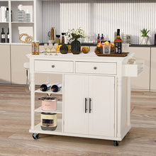 Load image into Gallery viewer, Kitchen Island Kitchen Cart on Wheel with Storage
