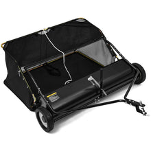 Load image into Gallery viewer, 42 Inch Tow Behind Lawn Sweeper, Leaf Collector with 20 Cu Ft Capacity for Yard Cleanup
