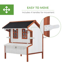 Load image into Gallery viewer, Wooden Chicken Coop With Nesting Box - Hen House Outdoor, Large, Roof, Door
