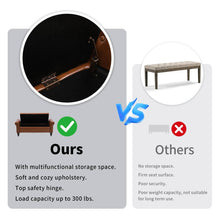 Load image into Gallery viewer, Storage Ottoman End of Bed Bench
