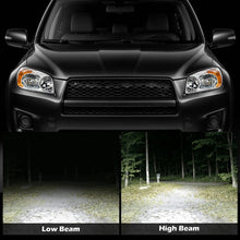 Load image into Gallery viewer, 2009-2012 Toyota RAV4 Chrome Headlights, Amber Corner Lens Assembly, Left Driver &amp; Right Passenger Side Pair, Direct OEM Fit
