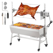 Load image into Gallery viewer, 52" Electric BBQ Rotisserie Grill Kit Stainless Steel, 132lb Capacity for Pig &amp; Lamb
