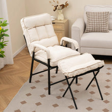 Load image into Gallery viewer, Ottoman Accent Chair with Adjustable Backrest
