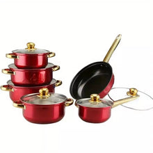 Load image into Gallery viewer, 12 Piece Cookware Set Nonstick Pots and Pans
