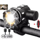 20000LM Rechargeable LED Bicycle Lights Front & Rear Bike Lamp Set