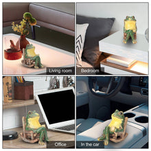 Load image into Gallery viewer, Frog Garden Statue with Light
