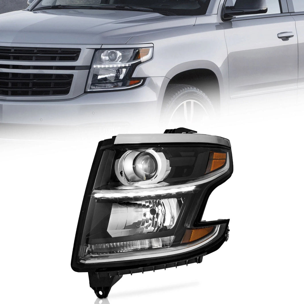 2015-2020 Chevy Tahoe & Suburban Headlights, Factory Style Crystal ...