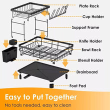 Load image into Gallery viewer, Over Sink Dish Drying Rack 2 Tier
