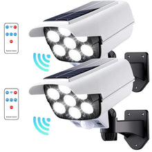 Load image into Gallery viewer, 2PCS Solar Motion Sensor Flood Lights 77 LED Outdoor Security Spotlights
