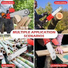Load image into Gallery viewer, 12 Inch Cordless Chainsaw 21V, Brushless Electric Handheld Chain Saw with Battery &amp; Charger
