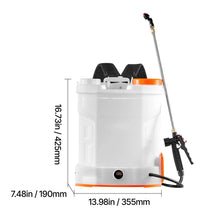 Load image into Gallery viewer, Battery Powered Backpack Sprayer 4 Gallon Tank, 0 to 90 PSI Adjustable Pressure
