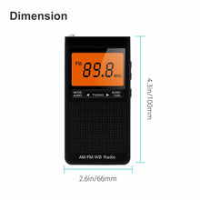 Load image into Gallery viewer, Portable Pocket Radios AM FM
