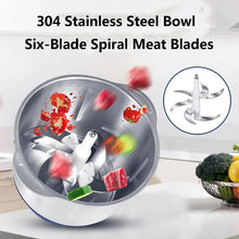Load image into Gallery viewer, 500W Food Processors Electric Food Chopper Meat Grinder &amp; Vegetable Chopper 5L

