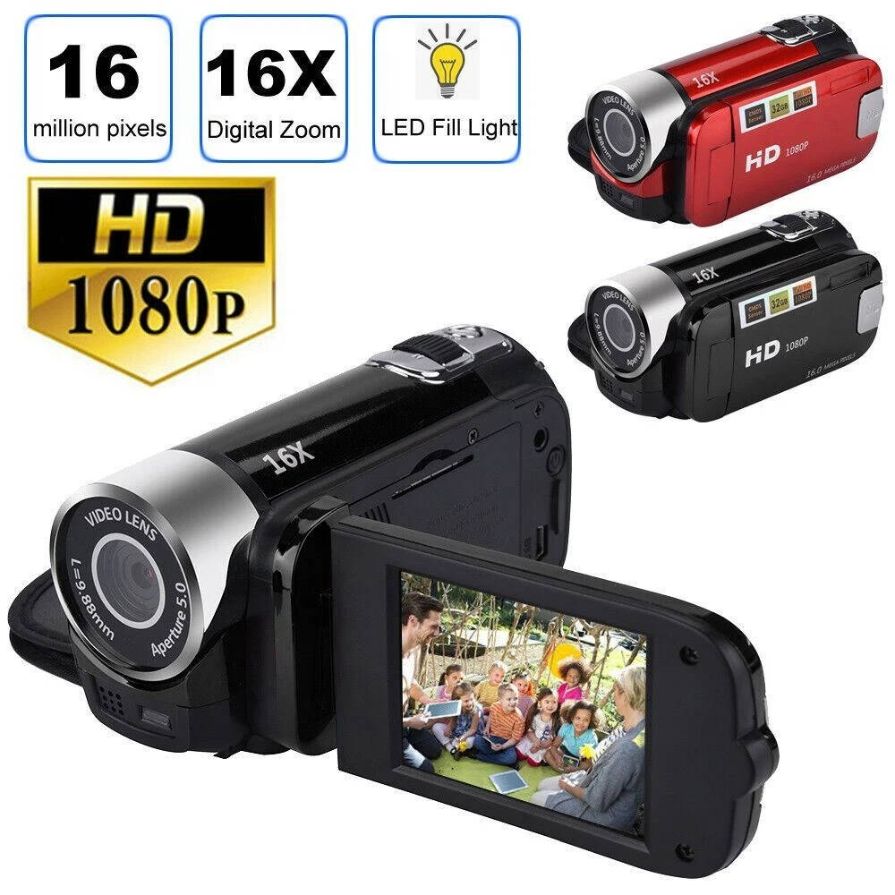 Hd Color Video Camera Load image into Gallery viewer, 1080P HD Camcorder Digital Video Camera
