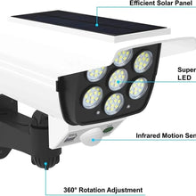Load image into Gallery viewer, 2PCS Solar Motion Sensor Flood Lights 77 LED Outdoor Security Spotlights
