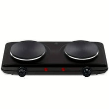 Load image into Gallery viewer, Portable Electric Hot Plate Double Burner 120V Electric Stove Cooktop for Cooking
