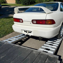 Load image into Gallery viewer, 72" X 15" Aluminum Hook Ramps ,8500 lbs Car Trailer
