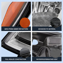 Load image into Gallery viewer, 2016-2019 Chevy Cruze Black Housing Headlights, Halogen Crystal Clear Lens Assembly, Left &amp; Right Side Pair, Direct OEM Fit

