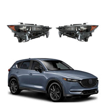 Load image into Gallery viewer, 2017 to 2021 Mazda CX 5 LED Headlights  Black Trim Housing, Left Driver &amp; Right Passenger Side Pair Set, Direct OEM Fit (Without AFS)
