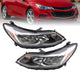 2016 to 2019 Chevrolet Cruze Halogen Headlights, Factory Style Replacement Lens Assembly, Left Driver & Right Passenger Side Pair, Direct OEM Fit