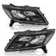2013 to 2016 Nissan Pathfinder Black Projector Headlights, Left & Right Side Pair, Direct OEM Fit Replacement