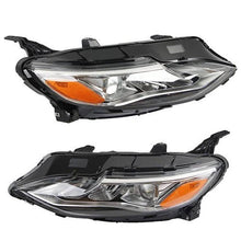Load image into Gallery viewer, 2019-2021 Chevy Malibu Halogen Headlights, Crystal Clear Lens Assembly with Bulbs, Left &amp; Right Side Pair, Direct OEM Fit
