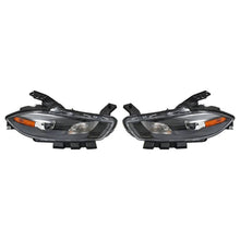 Load image into Gallery viewer, 2013 to 2016 Dodge Dart Halogen Headlights, Projector Beam Lens Assembly, Left Driver &amp; Right Passenger Side Pair, Direct OEM Fit
