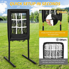 Load image into Gallery viewer, 9 Hole Portable Baseball Pitching Net With Strike Zone
