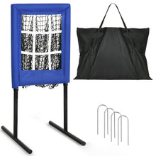 Load image into Gallery viewer, 9 Hole Portable Baseball Pitching Net With Strike Zone
