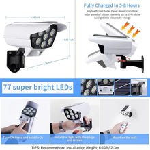 Load image into Gallery viewer, 2 Pack Solar Motion Sensor Lights Outdoor, 77 LED Wireless Flood Security Spotlights for Yard, Garden, Driveway
