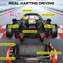 Load image into Gallery viewer, Electric Go Kart For Kids Up To 8.5 Mph With Adjustable Seat
