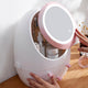 Portable Vanity LED Mirror Cosmetic Makeup Serum Organizer Caddy