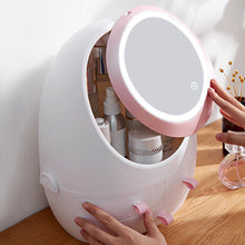 Load image into Gallery viewer, Portable Vanity LED Mirror Cosmetic Makeup Serum Organizer Caddy
