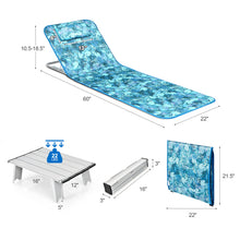 Load image into Gallery viewer, Portable Low Folding Pool Beach Tanning Lounge Chair 2 PCS
