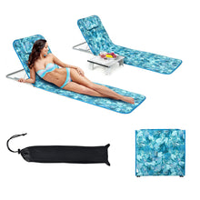 Load image into Gallery viewer, Portable Low Folding Pool Beach Tanning Lounge Chair 2 PCS
