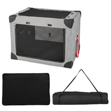 Load image into Gallery viewer, Heavy Duty Collapsible Large Pet Dog Cat Covered Travel Crate
